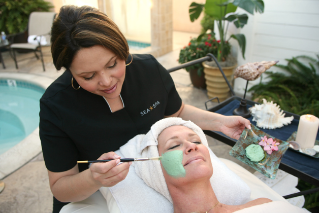 Women at a spa
