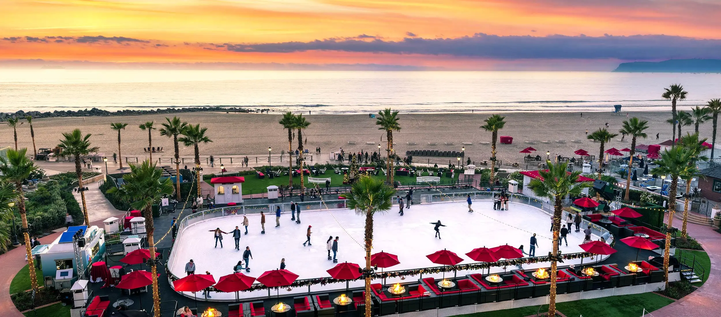 Ice Skating at the Hotel del Coronado